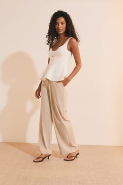 Pantalon &agrave; rayures;${refinementColor}