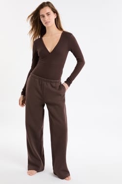 Pantalon de pyjama taille &eacute;lastiqu&eacute;e avec coton;${refinementColor}