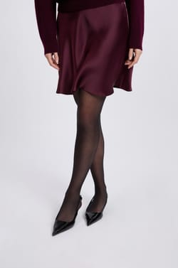 Satin Short Skirt;${refinementColor}