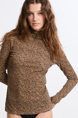 T-shirt thermique col roulé avec cachemire;${refinementColor}