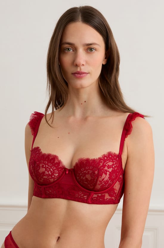 Soutien-gorge N.9 - Balconnet bustier en dentelle;${refinementColor}