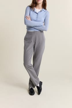 Pantalon habill&eacute; &agrave; rayures;${refinementColor}