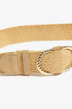 Cinturón de rafia;${refinementColor}