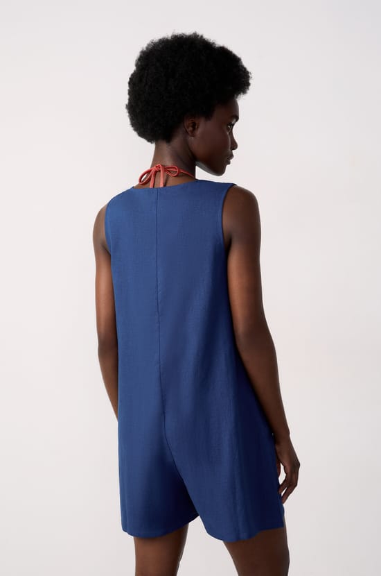 Jumpsuit corto de playa;${refinementColor}