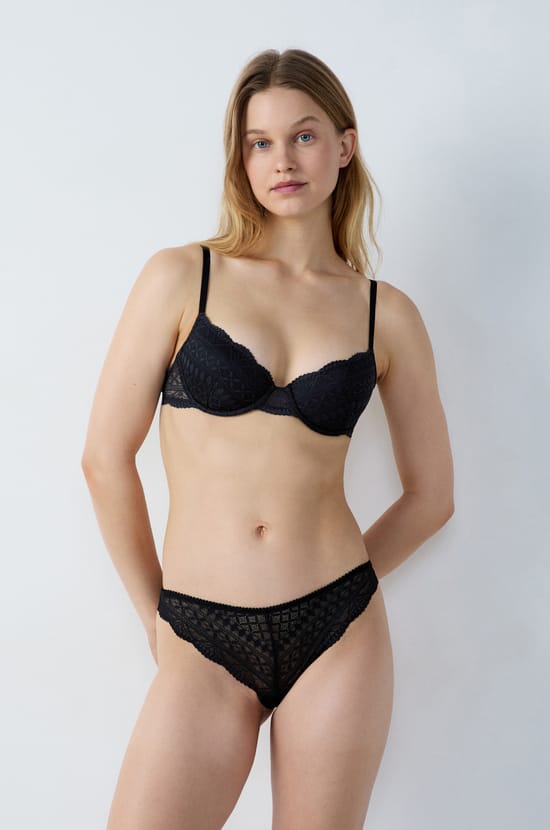 Bra No. 4 - Lightly Lined Demi Bra;${refinementColor}