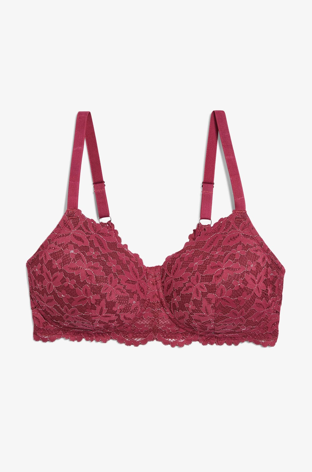 Błyszczący biustonosz bez fiszbin z cienkimi miseczkami po mastektomii;${refinementColor}