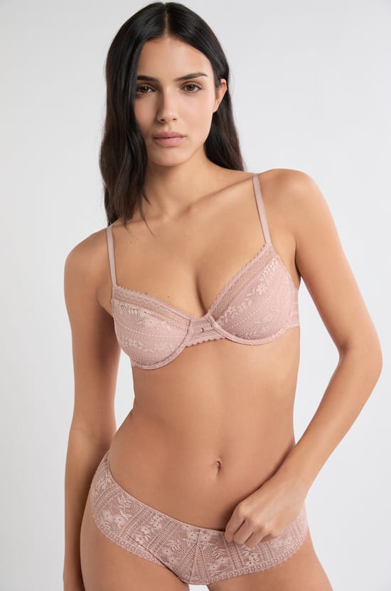 Soutien-gorge en dentelle avec bijou dor&eacute;;${refinementColor}