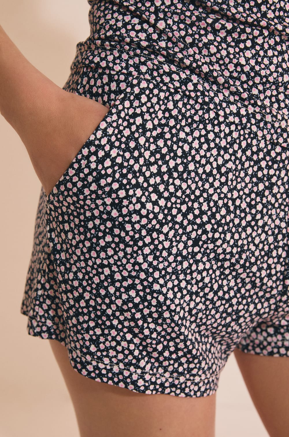 Short de pyjama &agrave; motifs;${refinementColor}