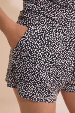 Short de pyjama &agrave; motifs;${refinementColor}
