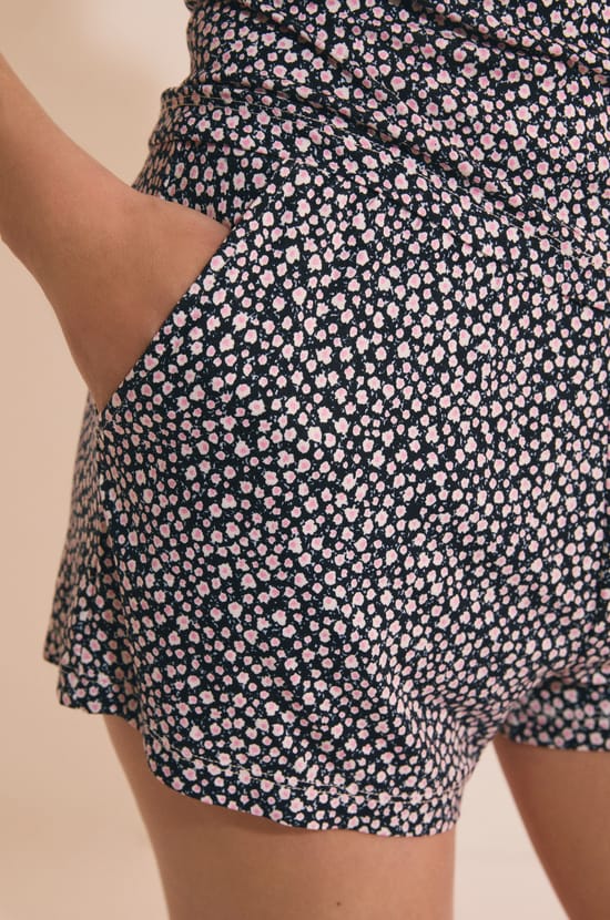 Short de pyjama &agrave; motifs;${refinementColor}