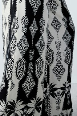 Wide-leg Pyjama Trousers with Prints;${refinementColor}