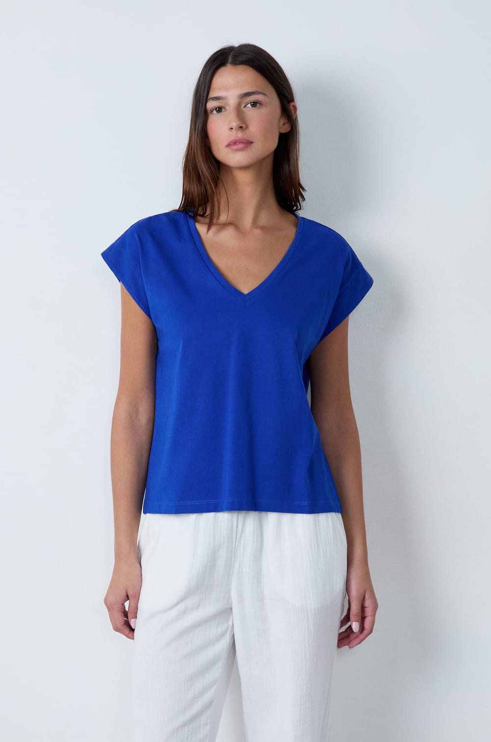 Short-sleeved cotton T-shirt;${refinementColor}