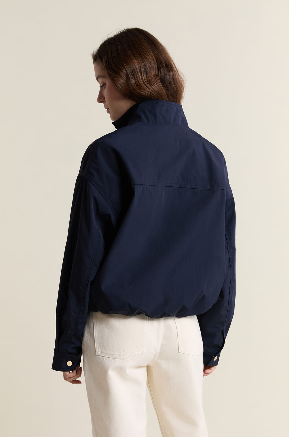 High Neck Jacket;${refinementColor}