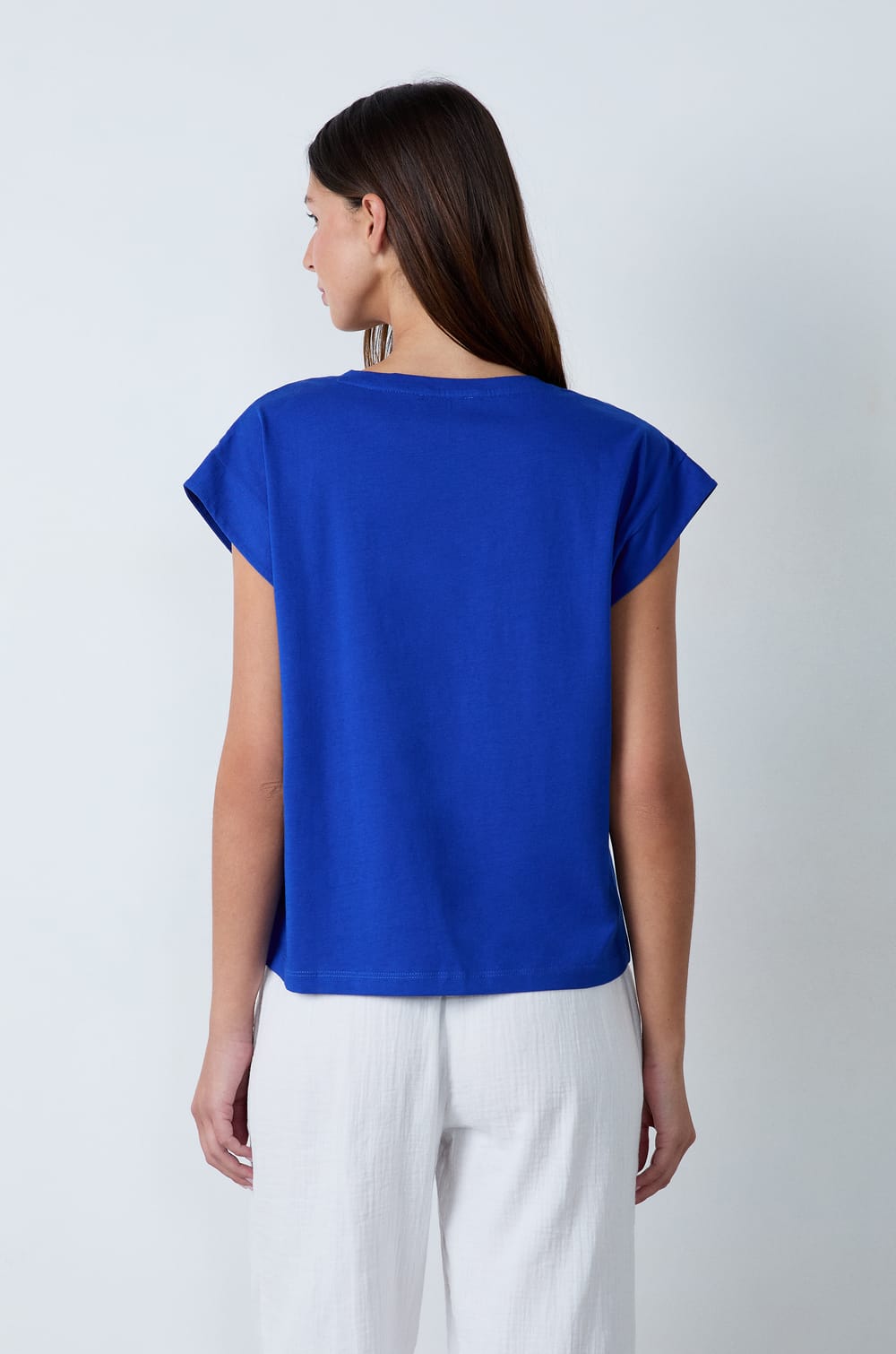 Short-sleeved cotton T-shirt;${refinementColor}