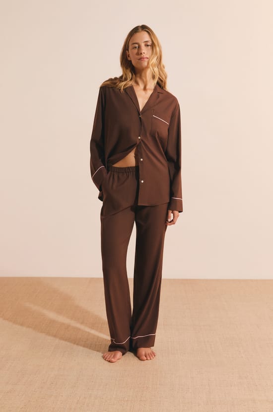 Pantalon de pyjama taille &eacute;lastique;${refinementColor}