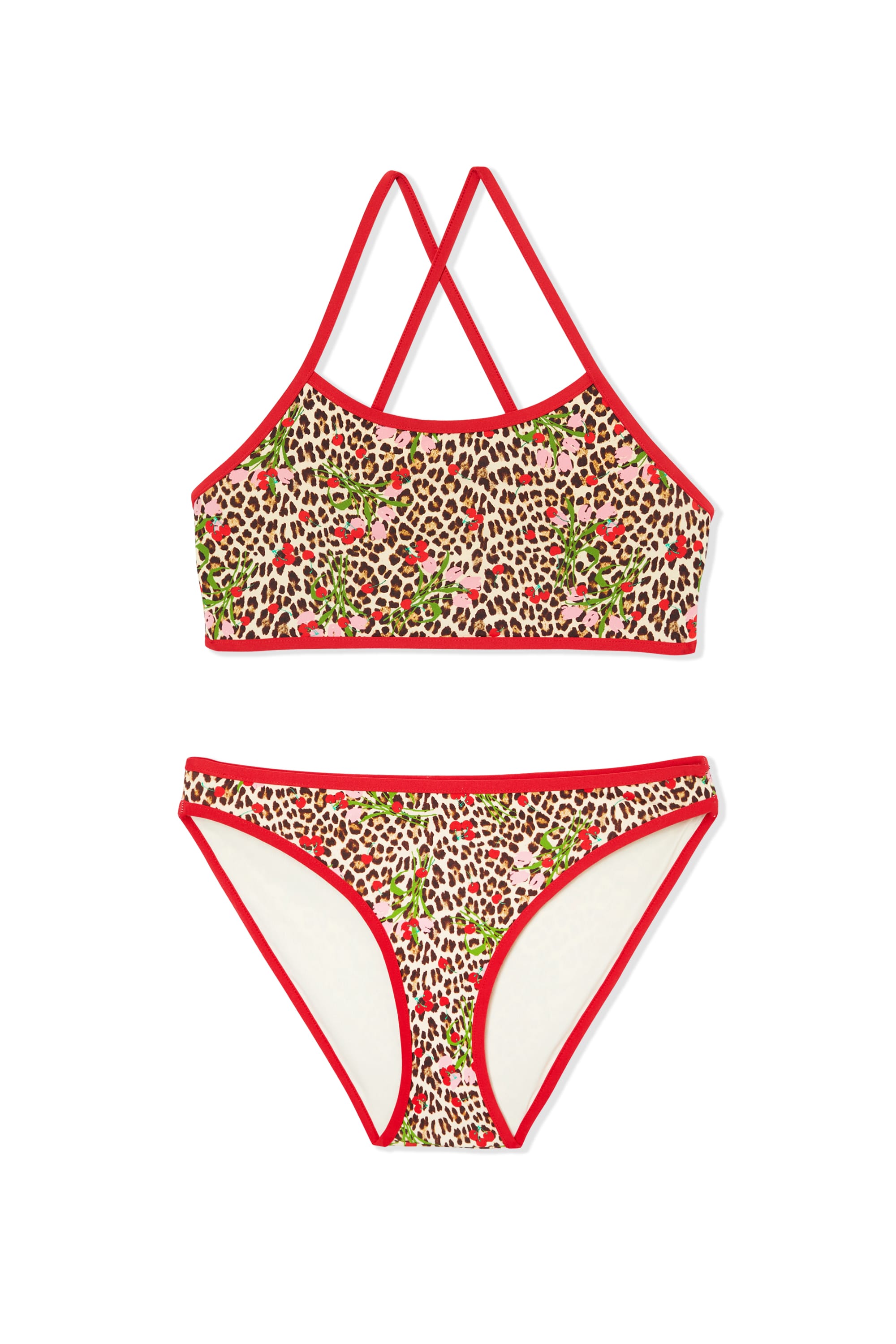 Youth Two-Piece Swimsuit With Leopard Pattern - DOLCE VITA M - IMP