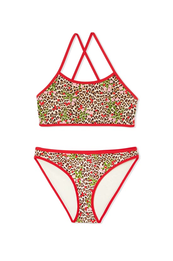 Maillot de bain 2 pi&egrave;ces &agrave; motifs vichy pour enfant;${refinementColor}