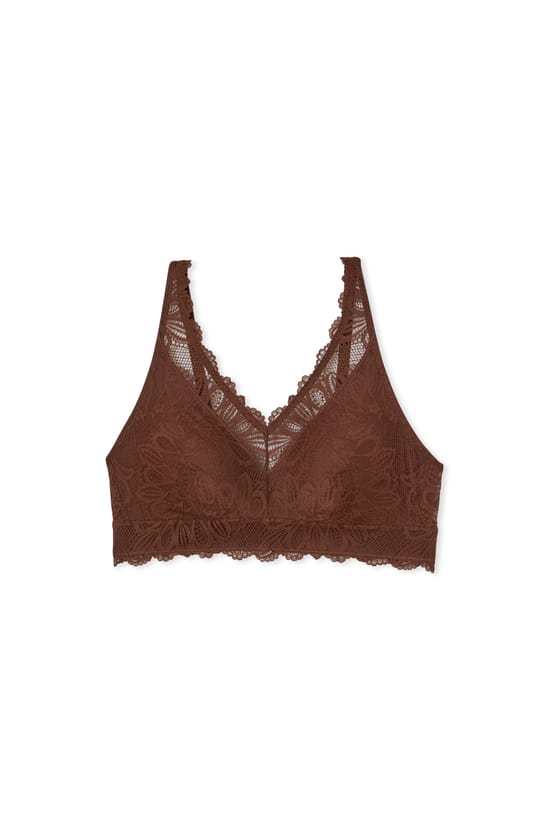 Soutien-gorge triangle en dentelle post-mastectomie;${refinementColor}