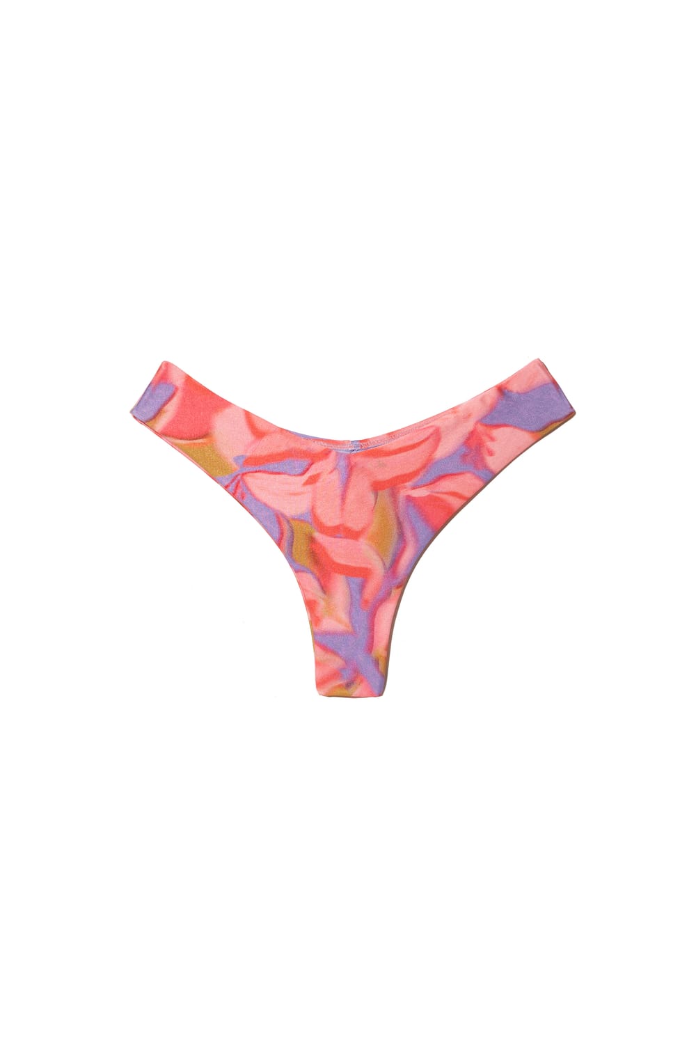 Braga de bikini brasile&ntilde;a de corte alto con estampado floral;${refinementColor}