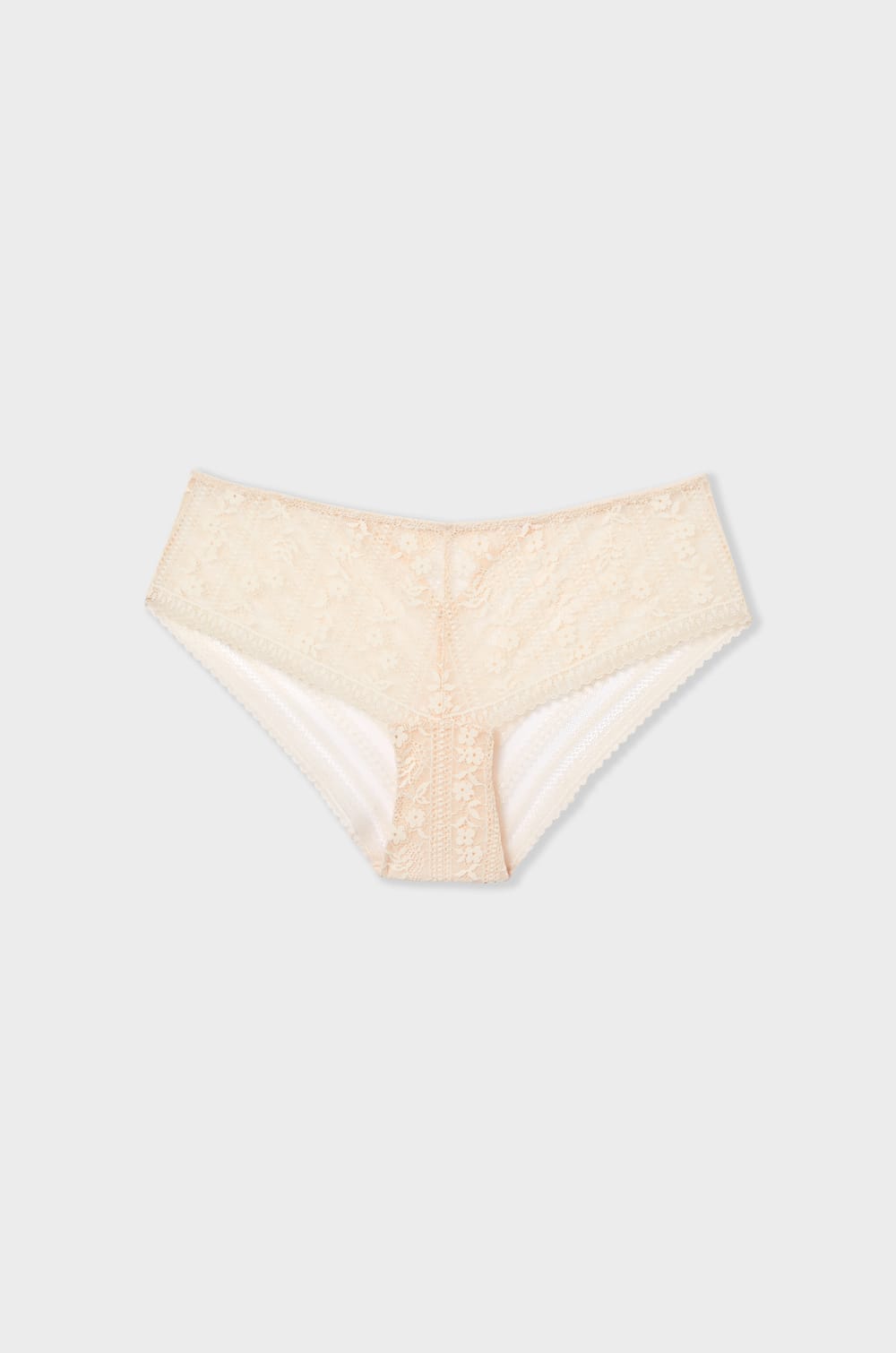 Panty tipo boxer de encaje;${refinementColor}