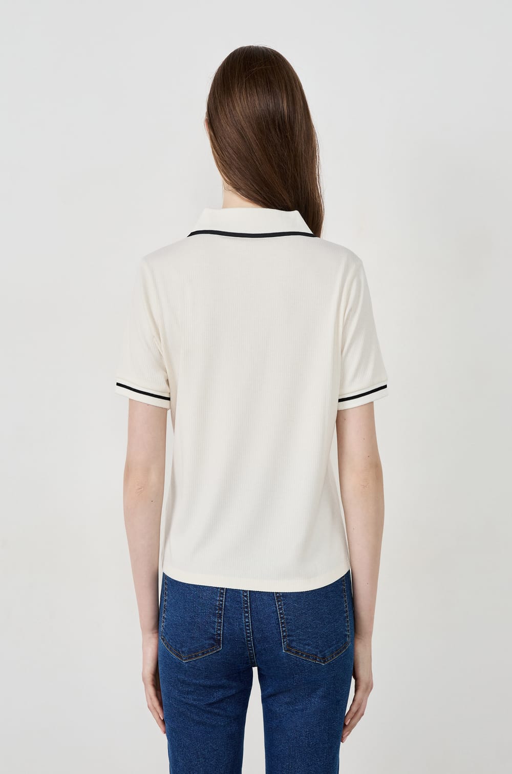 Polo manches courtes en coton;${refinementColor}