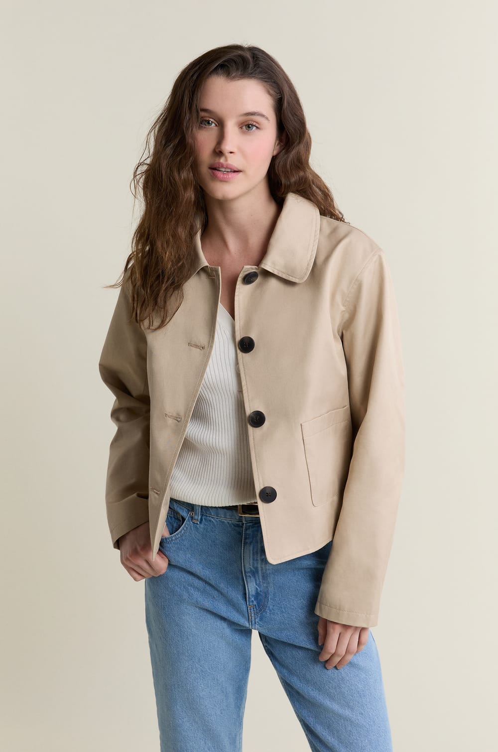 veste courte avec coton;${refinementColor}