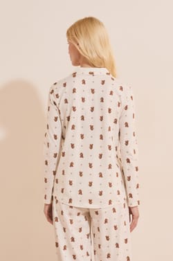 Katoenen hemd met hondenprint;${refinementColor}