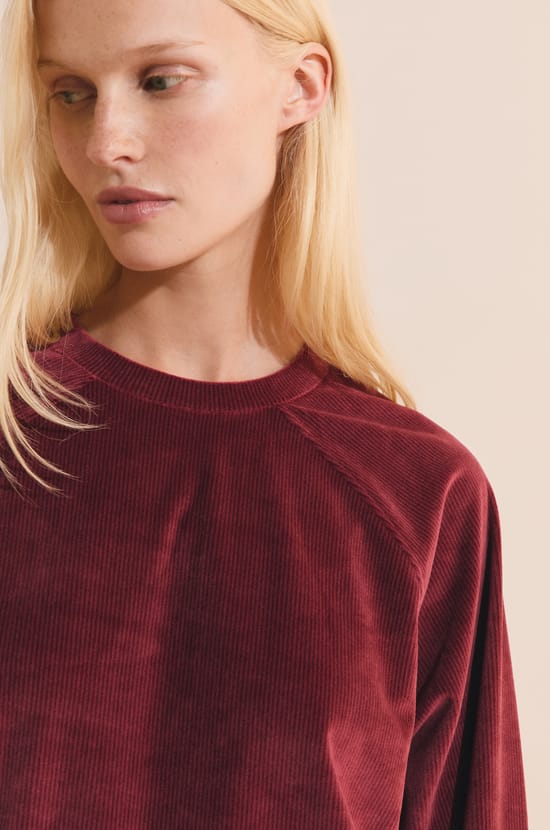 Sweatshirt de pyjama c&ocirc;tel&eacute;;${refinementColor}