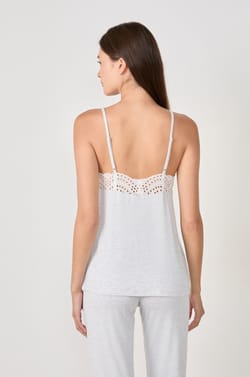 Modal Camisole with Lace Details;${refinementColor}