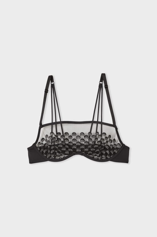 Soutien-gorge bandeau avec broderie;${refinementColor}