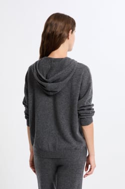 Pull à capuche en cachemire;${refinementColor}