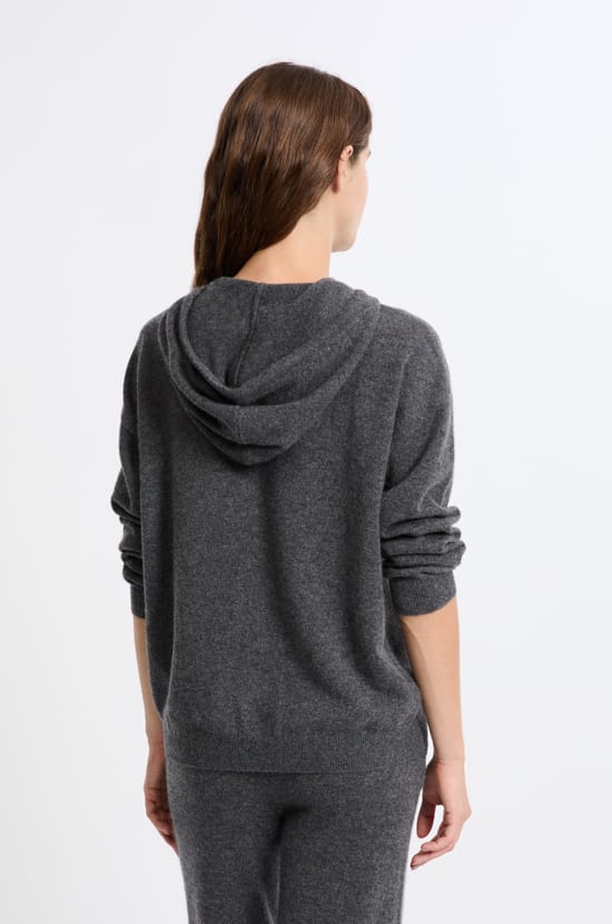 Pull à capuche en cachemire;${refinementColor}