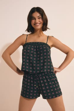 Top de pijama estampado;${refinementColor}