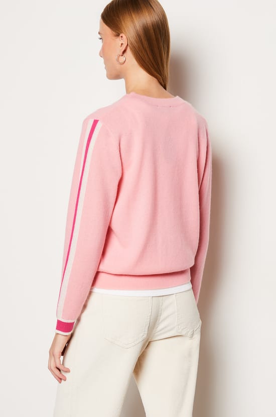 Pull col V cachemire patch;${refinementColor}