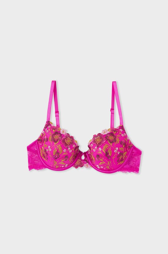 Bra N.4 - The Lightly Lined Floral Embroidery;${refinementColor}