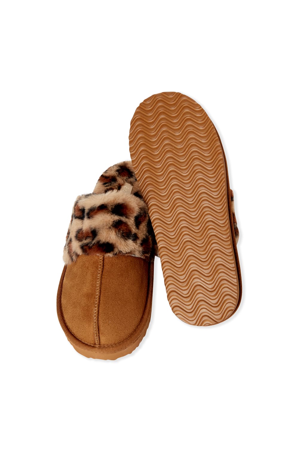 Chaussons mules &agrave; motif l&eacute;opard;${refinementColor}