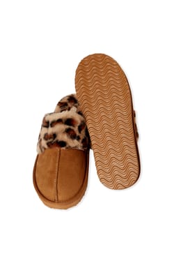 Chaussons mules &agrave; motif l&eacute;opard;${refinementColor}
