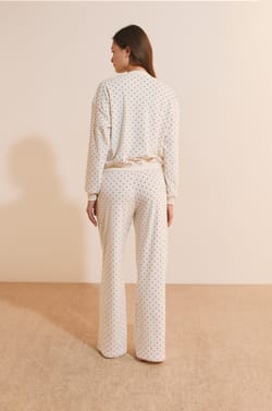 Ensemble de pyjama &agrave; pois;${refinementColor}