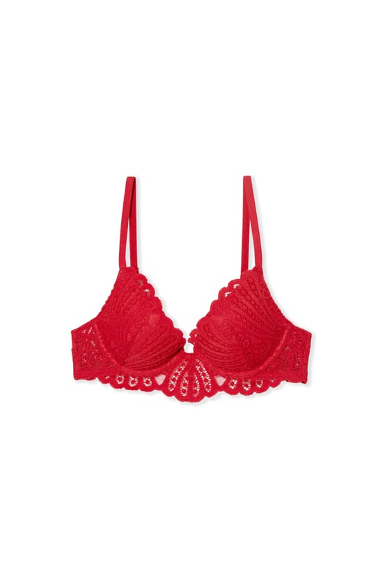Soutien-gorge N.2 - Le push-up plongeant en dentelle;${refinementColor}