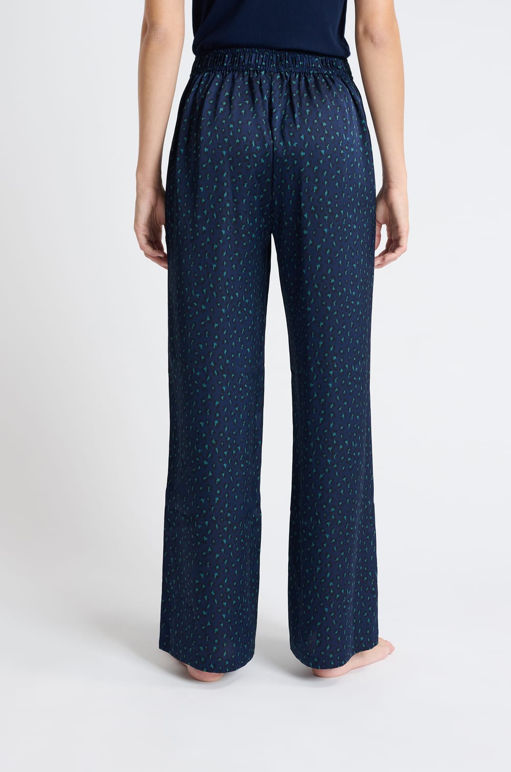 Pantalon de pyjama satiné;${refinementColor}