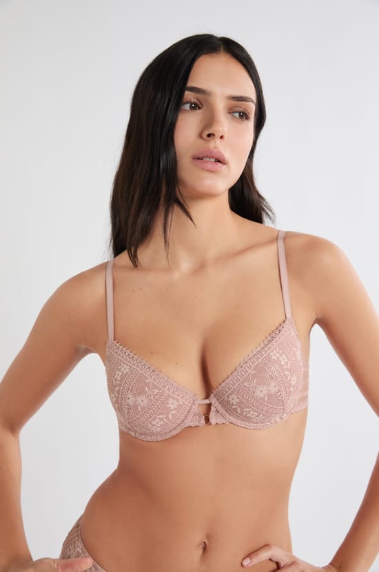 Soutien-gorge N.4 - Le coques fines en dentelle iris&eacute;e;${refinementColor}