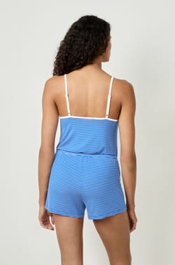 Short de pyjama rayé;${refinementColor}
