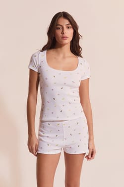 Short gaufr&eacute; &agrave; motifs fruits;${refinementColor}