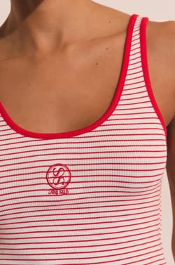 D&eacute;bardeur de pyjama &agrave; rayures;${refinementColor}