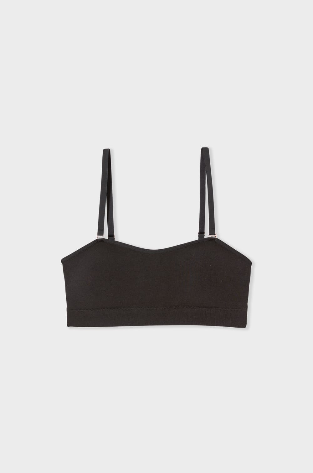 Soutien-gorge bandeau avec bretelles amovibles en coton;${refinementColor}