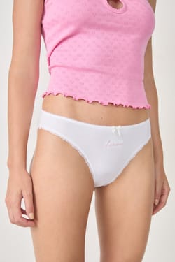 Culotte en coton brodée;${refinementColor}