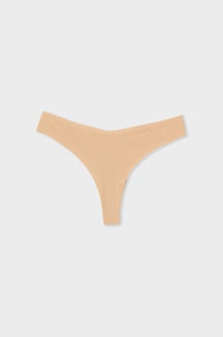 Bezešvé bavlněné tanga;${refinementColor}
