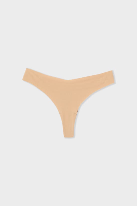 Tanga de algodón sin costuras;${refinementColor}