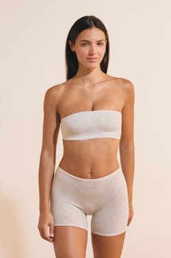 Organic cotton stretch cycling shorts;${refinementColor}