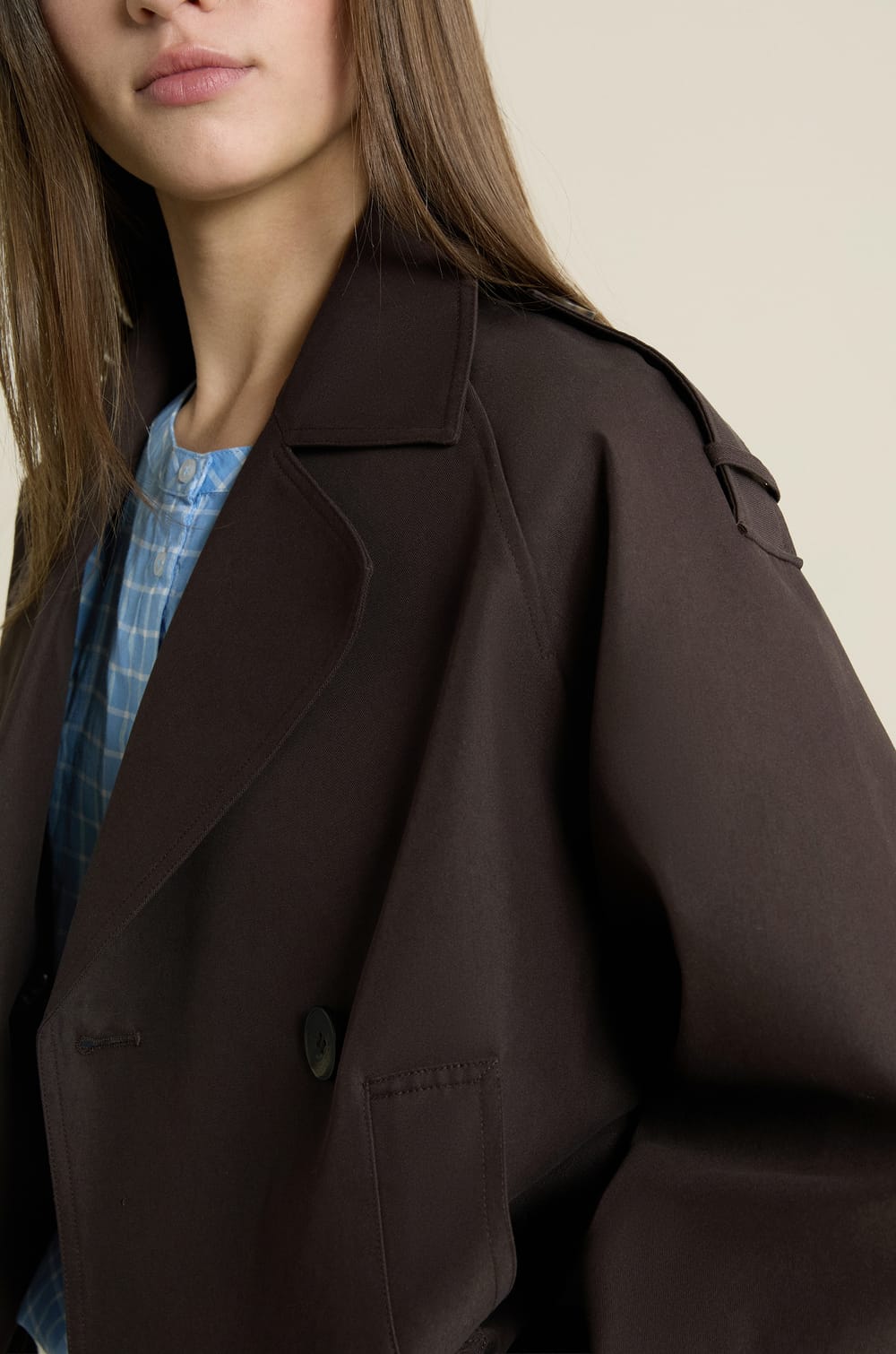 Short Trench Coat;${refinementColor}